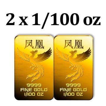 2 x 1/100 Troy Ounce - Goud .999 - European Mint, Estonia, 2