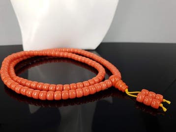Natuurlijke koraal tasbih gebedskralen / Gratis verzending -