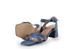 Manfield Sandalen in maat 38 Blauw, Sandalen of Muiltjes, Zo goed als nieuw, Manfield, Verzenden
