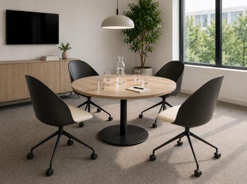 Arper Cila vergaderstoel, zwart-beige, Ophalen of Verzenden, Gebruikt, Overige kleuren