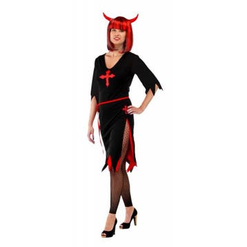 Zwarte Halloween Duivelsjurk, Kleding | Dames, Ophalen of Verzenden, Nieuw