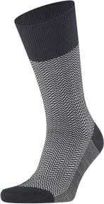 Falke Airport Herringstripe Sok Zwart maat 39-42 Heren, Verzenden, Nieuw, Zwart, FALKE