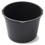 Emmer | Toolland | 12 liter (LDPE, Zwart), Verzenden, Nieuw