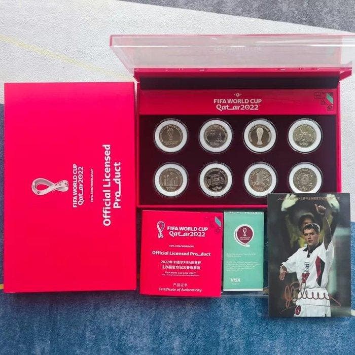 2022 Qatar World Cup Official Commemorative Silver Coin Set, Verzamelen, Overige Verzamelen