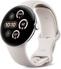 Google Pixel Watch 3 45 mm gepolijst zilver op sportbandje, Verzenden, Gebruikt