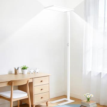 LED Vloerlamp Dimbaar | Retourdeal 41% Korting, Ophalen of Verzenden, Zo goed als nieuw, Metaal, Modern