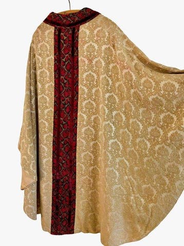 Antiek kazuifel set met stola (2) - Damascus - 1950-1960 -