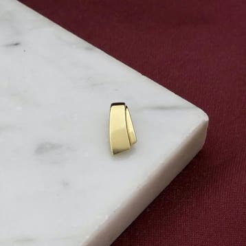 Gouden minimalistische hanger (Hanger of bedel), Ophalen of Verzenden, Gebruikt, Goud, Overige merken
