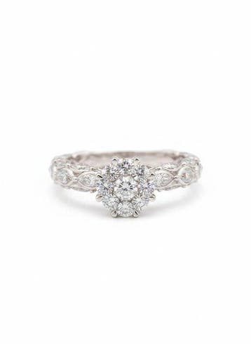 Ring - 18 karaat Witgoud - 1.83ct. tw. Diamant (Natuurlijk), Nieuw