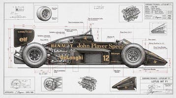 Artxlife - Senna Lotus 98T Jonh Player Special Technical, Nieuw