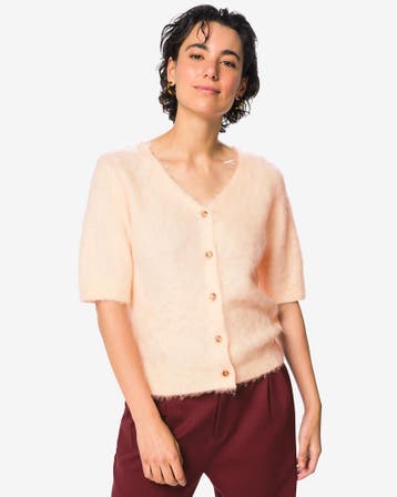 HEMA Damesvest Henna fijngebreid lichtroze, Verzenden, Nieuw