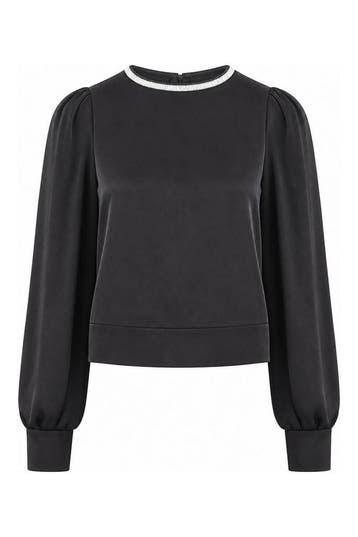 Aaiko Blouse in maat S Zwart, Kleding | Dames, Aaiko, Verzenden, Zo goed als nieuw, Zwart