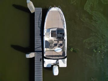Quicksilver 675 Sundeck - 300 pk Mercury | 90 km/u | 360 hr., Watersport en Boten, Gebruikt, Quicksilver, 70 pk of meer, Viertaktmotor