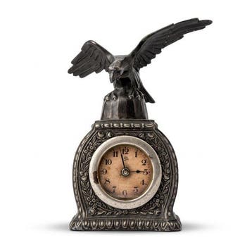 Pendule - Mod. Aquila Imperiale scultorea e fregi floreali, Antiek en Kunst