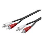 Tulp kabel | 2x tulp naar 2x tulp | M  M | Goobay | 1.5, Verzenden, Nieuw