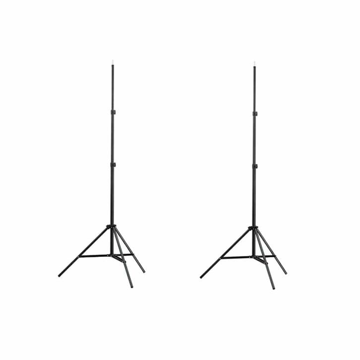 vidaXL Lampstatief 78-210 cm 2 st, Audio, Tv en Foto, Fotografie | Statieven en Balhoofden, Nieuw, Verzenden