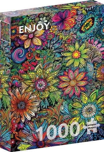 Flower Power Puzzel (1000 stukjes) | Enjoy Puzzle - Puzzels, Hobby en Vrije tijd, Verzenden, Nieuw