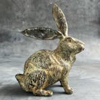 sculptuur, NO RESERVE PRICE - Patinated Hare Sculpture -