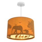 Oranje dieren hanglamp Safari, Binnenzijde doorschijnend, Ophalen of Verzenden, Nieuw