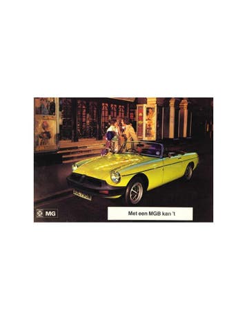 1975 MG MGB BROCHURE NEDERLANDS, Nieuw, Author