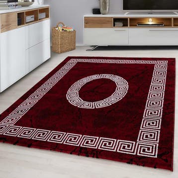 Klassiek Vloerkleed | Plus | Kader | Rood | 140x200 cm, Huis en Inrichting, Stoffering | Tapijten en Kleden, Verzenden, Nieuw