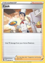 Trainer Cook 228/264 (Fusion Strike), Ophalen of Verzenden, Nieuw, Losse kaart, Foil