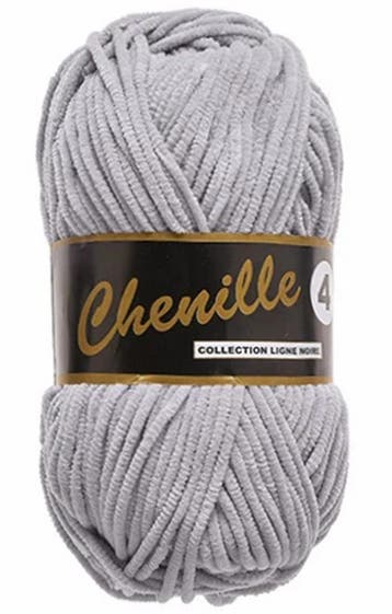 Lammy Yarns Chenille 4 - 63 Pastel Lila-Grijs - Fluweelzac, Ophalen of Verzenden, Nieuw