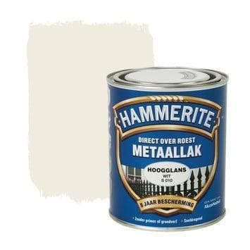 Hammerite Metaallak Wit S010 Hoogglans 750 ml, Doe-het-zelf en Verbouw, Verf, Beits en Lak, Nieuw, Ophalen of Verzenden