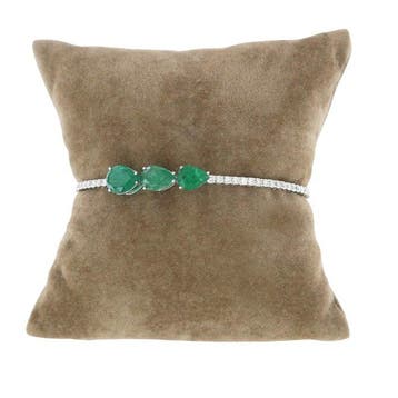 Armband - 18 karaat Witgoud - Diamant - Smeraldi, Nieuw