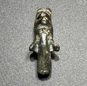 Oud-Romeins Brons Zeldzaam hoofd van een kameel, symbool