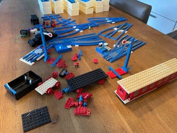 Lego LEGO system - Modeltreinsporen (120) - Set met blauwe, Nieuw