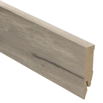 Rechte folieplint 70x14 oud eiken licht (Folie plinten), Overige materialen, Verzenden, 50 tot 150 cm, Overige typen