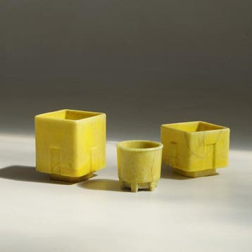 Glasfabriek Leerdam - A.D. Copier - Pot (3) - Graniver -, Antiek en Kunst