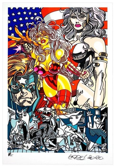 Errö (1932) - Miss America, Antiek en Kunst, Kunst | Designobjecten