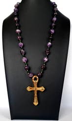 Amethist & Robijn - Ketting – Heilige Drie-eenheid –