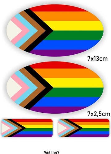 Regenboogvlag lgbtq+ stickers set (966.47), Verzenden