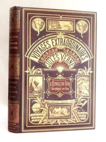 Jules Verne - Létoile du sud - Larchipel en feu aubergine