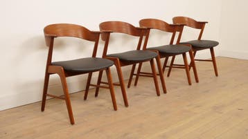 4 x eetkamerstoelen | Korup Stolefabrik | KS 21|  Opnieuw, Huis en Inrichting, Stoelen, Ophalen of Verzenden, Nieuw