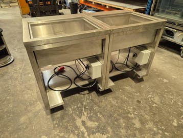 Bain marie 2x 400v in veiling catering professioneel, Gebruikt, Overige typen