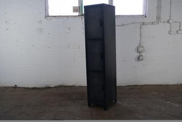 Opbergkast lockerkast antraciet 181 cm magneetsluiting, Verzenden, Gebruikt