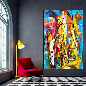 Luc Mora - Sur fond bleu - XXL - No Reserve