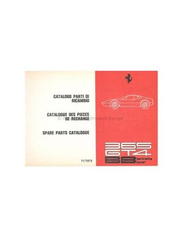 1973 FERRARI 365 GT4 BB ONDERDELENHANDBOEK 89/73