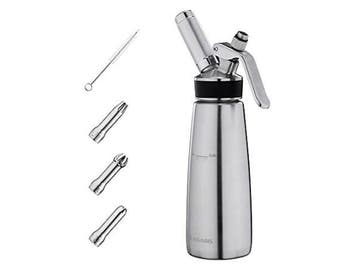 Veiling - Slagroomdispenser Roestvrij staal 500 ml, Zakelijke goederen, Horeca | Keukenapparatuur, Nieuw in verpakking
