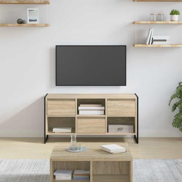 vidaXL TV-kast 100 x 36 x 49,5 cm Sonoma Bewerkt hout, Minder dan 50 cm, Verzenden, Nieuw, Minder dan 100 cm