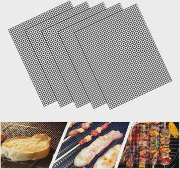 BBQ Grillmatten (Set van 5) - Hittebestendig, Antiaanbak & H, Verzenden, Nieuw