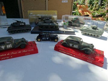 Altaya, Solido 1:43 - Modelauto (8) - 8x Military Vehicles, Nieuw