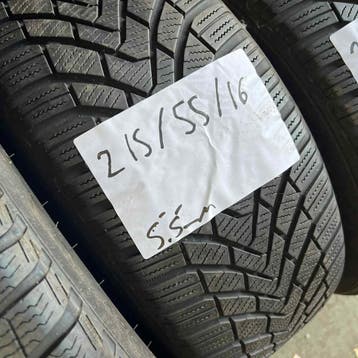 2 x Continental Winter TS850 215-55-16 Winterbanden 5,5mm, 16 inch, Band(en), Personenwagen, Gebruikt
