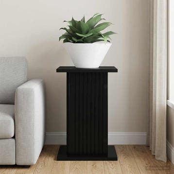 vidaXL Plantenstandaard Zwart 30,5 x 30 x 43 cm Bewerkt hout, Verzenden, Nieuw