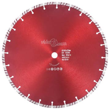 vidaXL Diamantzaagblad met turbo 350 mm staal, Doe-het-zelf en Verbouw, Gereedschap | Zaagmachines, Verzenden, Nieuw