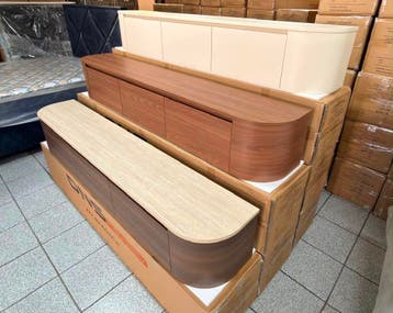 Japandi Tv Meubel zwevend (BEIGE-WALNOOT-WALNOOT TRAVERTIN), Huis en Inrichting, Japandi, Eikenhout, Nieuw, Ophalen of Verzenden